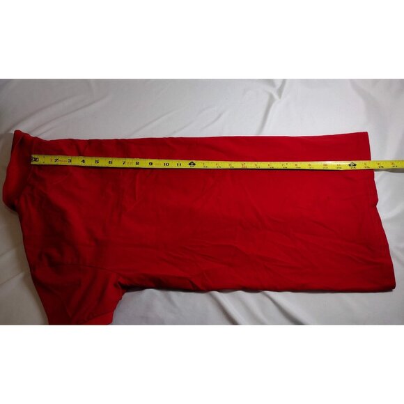 Stone Falcon Red Zip Polo Shirt M - Picture 8 of 10